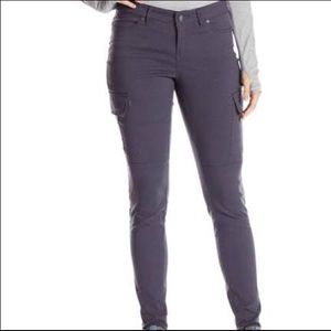 Prana cargo skinny pants gray printed